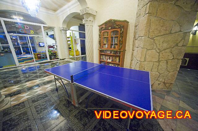 Mexico Playa del Carmen Gran Porto Real A ping pong table in front of the kids club.