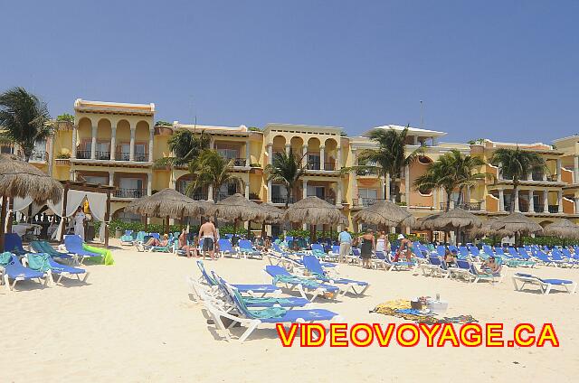 Mexico Playa del Carmen Gran Porto Real Several rooms with a view of the beach.