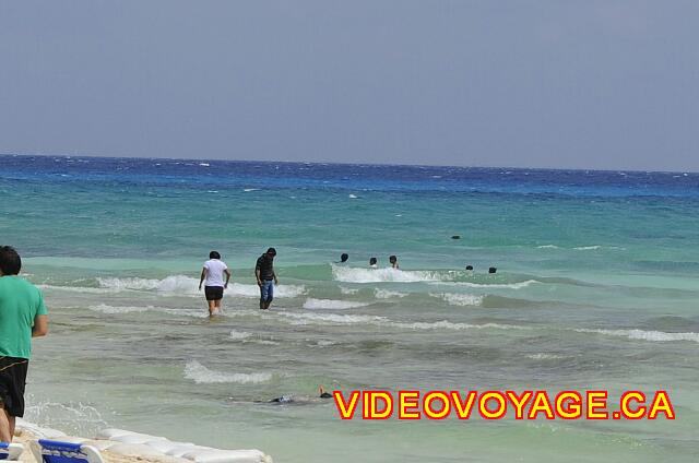 Mexico Playa del Carmen Gran Porto Real After this area, waves are stronger and the slope becomes stronger.