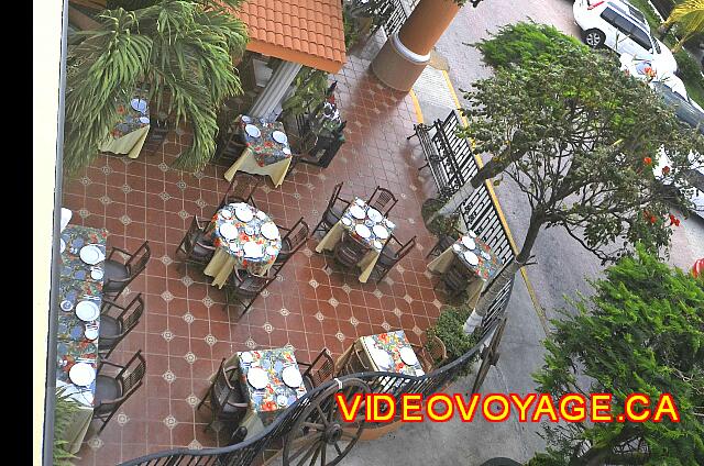 Mexico Playa del Carmen Gran Porto Real The outdoor terrace of the restaurant to the kitchen Mexican card.