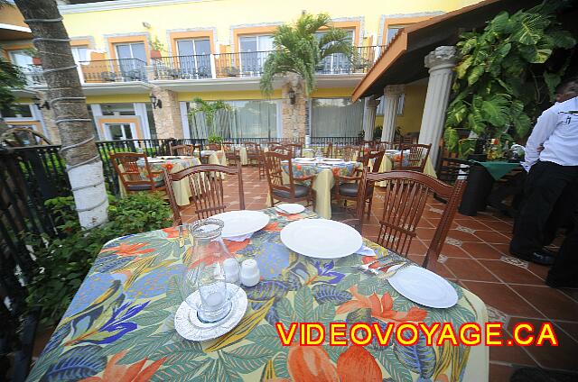 Mexico Playa del Carmen Gran Porto Real The outdoor terrace.