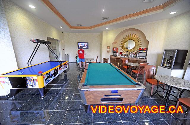 Mexico Playa del Carmen Gran Porto Real A games room with a snack and beverage selection open 24 hours.