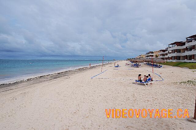 Mexique Puerto Morelos Sapphire Riviera Cancun Seaweed is cleaned mechanically.