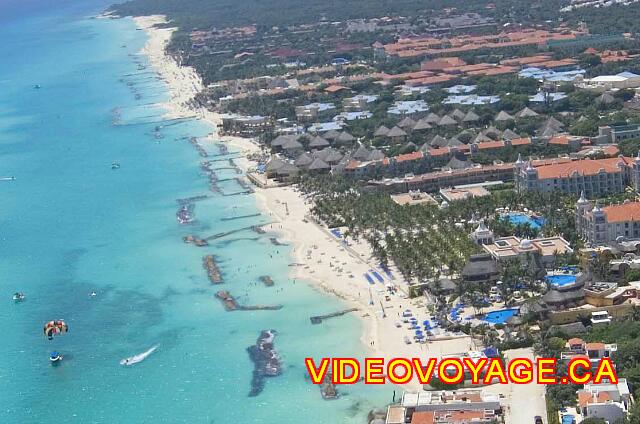 Mexique Playa del Carmen Reef Playacar La plage vers le sud pour de longue marche.