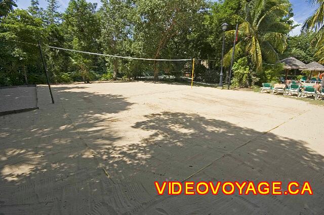 Mexique Playa del Carmen Riu Lupita Una cancha de voleibol cerca de la piscina.