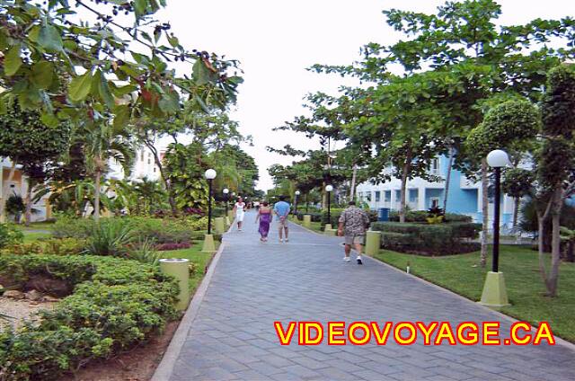 Mexique Playa del Carmen Riu Playacar A last look of the road to the site of the center.