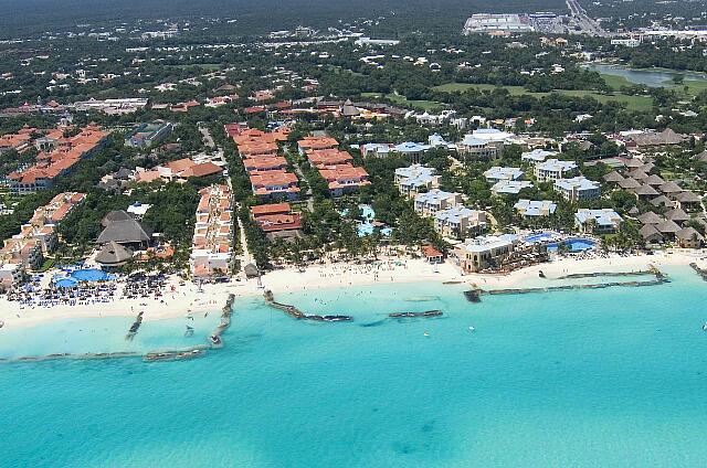 Mexique Playa del Carmen Riu Playacar El color del mar es hermoso.