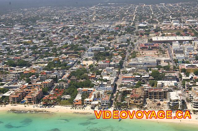 Mexique Playa Del Carmen Royal Playa del Carmen Une vue aérienne de la ville de Playa del Carmen.