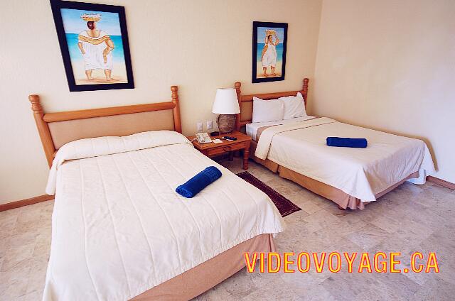 Mexique Puerto Aventuras Dreams Puerto Aventura Les 2 lits double confortables.