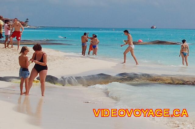 Mexique Playa del Carmen Viva Maya A retention system sand. Rescuers monitored continuously.