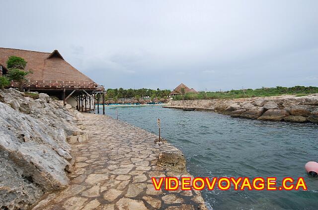 Mexique Riviera Maya Grand Flamenco Xcaret The Canal, the beach at the bottom.