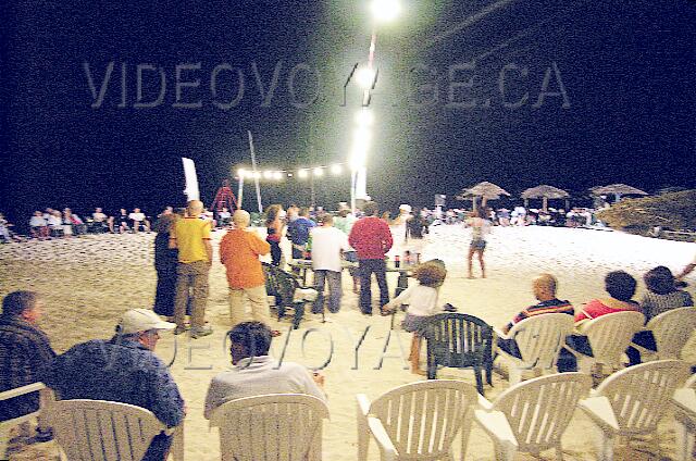 Cuba Santa Lucia Club Amigo Caracol A beach party with a bar on the beach.