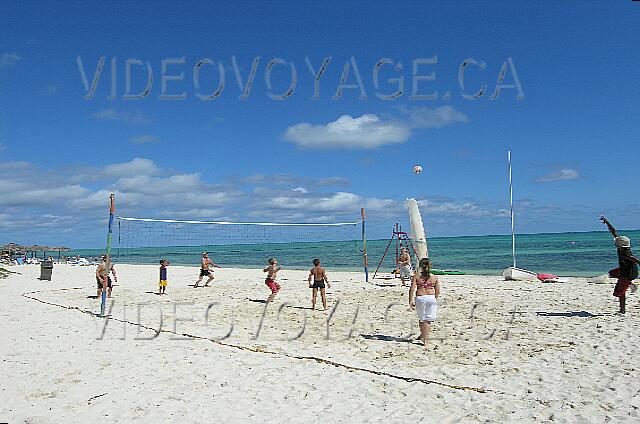 Cuba Santa Lucia Club Amigo Caracol Volleyball on the beach every day.