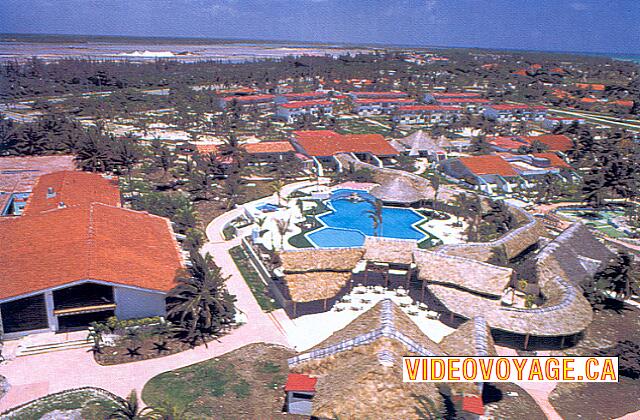 Cuba Santa Lucia Gran Club Santa Lucia Una vista aérea del sitio. La playa no es visible aquí.