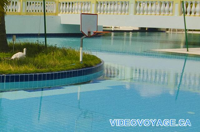 Cuba Cayo Santa Maria Husa Cayo Santa Maria A basketball net in the pool from the Colonial section.