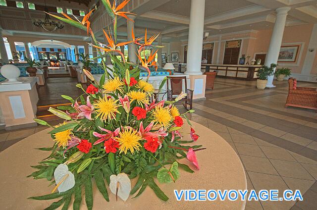 Cuba Cayo Santa Maria Husa Cayo Santa Maria Flowers at the entrance of the Lobby