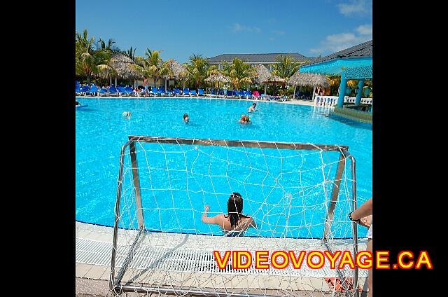 Cuba Cayo Santa Maria Melia Las Dunas Water polo nets in the pool to the west of the site.