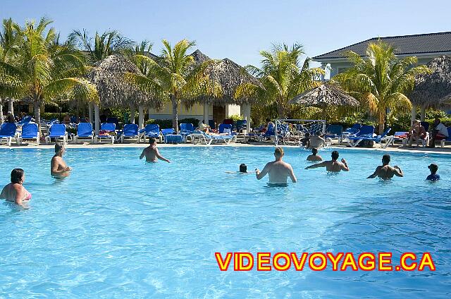 Cuba Cayo Santa Maria Melia Las Dunas A game of volleyball in the pool of the western section.