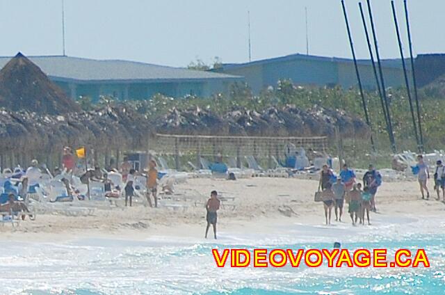 Cuba Cayo Santa Maria Melia Las Dunas A volleyball net on the beach west of the site.