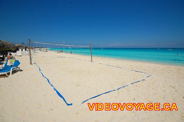 Cuba Cayo Santa Maria Melia Las Dunas The volleyball court with a beautiful view of the sea.