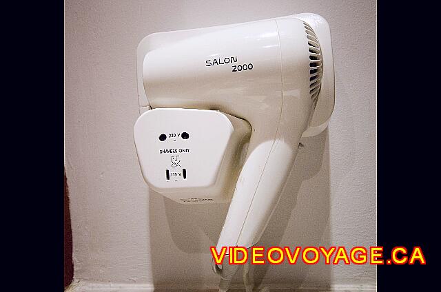 Cuba Cayo Santa Maria Melia Las Dunas A hair dryer with a power converter 110 Volts low power.