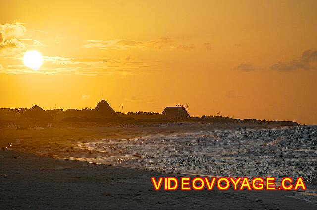 Cuba Cayo Santa Maria Melia Las Dunas The sea completely changes appearance with the sunset.