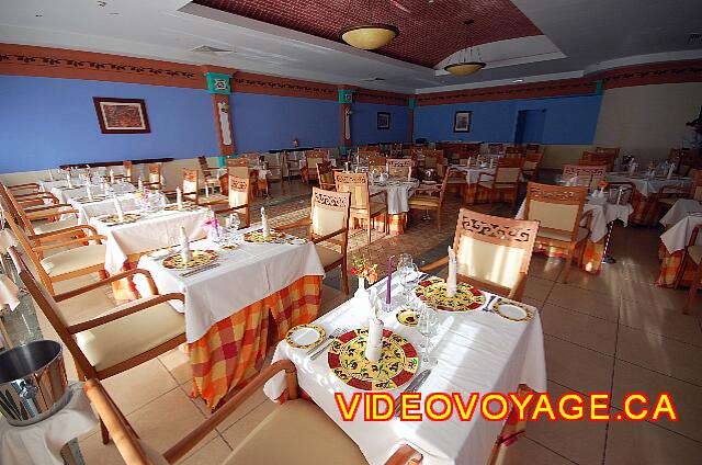 Cuba Cayo Santa Maria Melia Las Dunas Inside the air-conditioned restaurant to open as the sun sets.