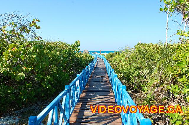 Cuba Cayo Santa Maria Melia Cayo Santa Maria El camino para llegar a la playa.