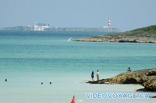 Cuba Cayo Santa Maria Memories Azul / Paraiso In loins, Cayo Caiman Grande with lighthouse 32 meters high right which was built in 1955 to replace the lighthouse built in 1909 on the left.