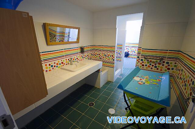 Cuba Cayo Santa Maria Playa Cayo Santa Maria A room for changing diapers, toilet adapted for younger ...