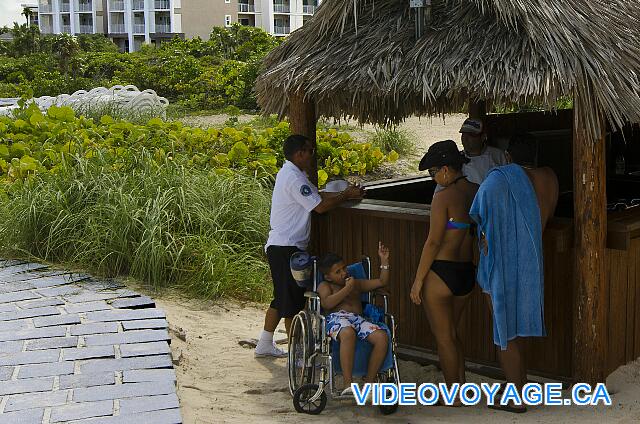 Cuba Cayo Santa Maria Playa Cayo Santa Maria The snack bar by the beach is wheelchair accessible.