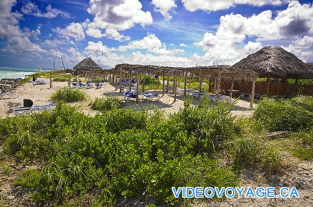 Cuba Cayo Santa Maria Playa Cayo Santa Maria At the top of the mound, the snack bar and bar.