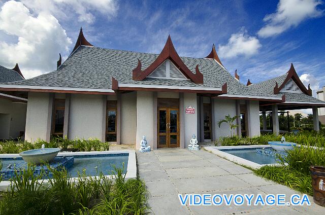 Cuba Cayo Santa Maria Playa Cayo Santa Maria The outside of the restaurant at the kitchen Asian map