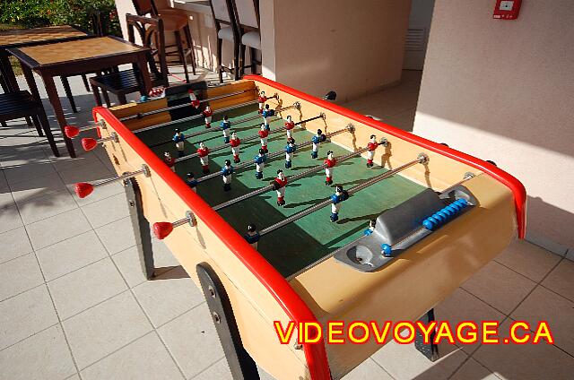 Cuba Cayo Santa Maria Iberostar Ensenachos A soccer games on table near the tennis courts.