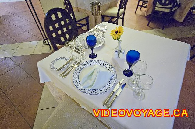 Cuba Cayo Santa Maria Iberostar Ensenachos The presentation of tables.