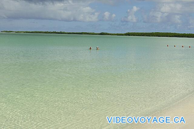 Cuba Cayo Santa Maria Iberostar Ensenachos Bathers may move away to a great distance from the edge, the bottom down very quietly.