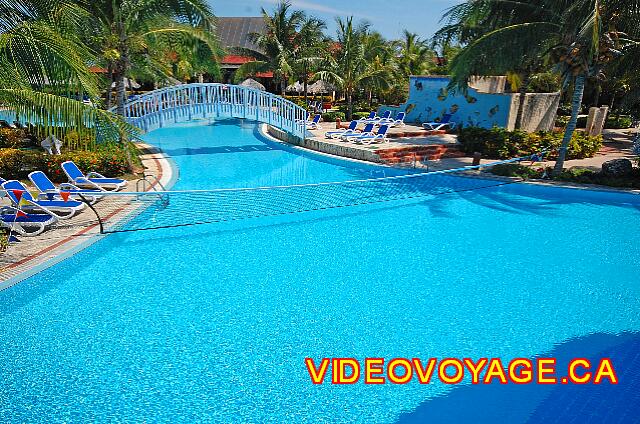 Cuba Cayo Santa Maria Sol Cayo Santa Maria After the bar, the pool continues with a space to play volleyball, then a second bridge across the pool.