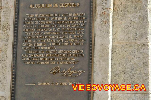 Cuba Santiago de Cuba Melia Santiago de Cuba La placa.