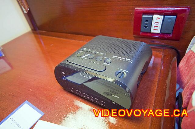 Cuba Santiago de Cuba Melia Santiago de Cuba The alarm clock radio and a socket 110 volts ..