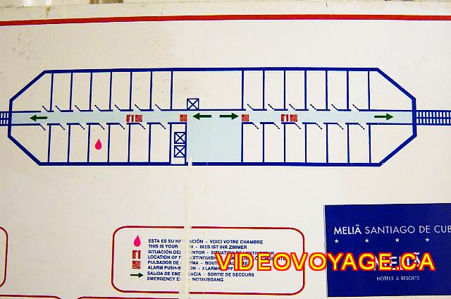 Cuba Santiago de Cuba Melia Santiago de Cuba Las habitaciones répartion en los primeros pisos.