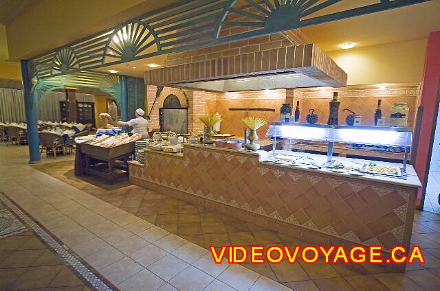 Cuba Santiago de Cuba Melia Santiago de Cuba Many sections of the buffet with dishes prepared before you.