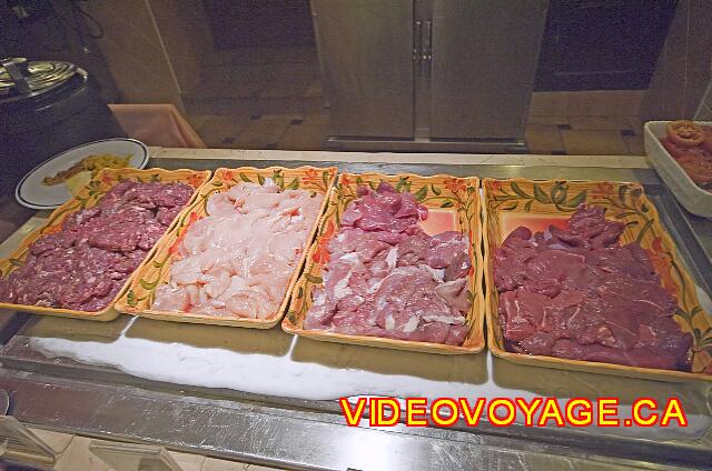 Cuba Santiago de Cuba Melia Santiago de Cuba The selection of meat and chicken cooked on the grill in front of you.