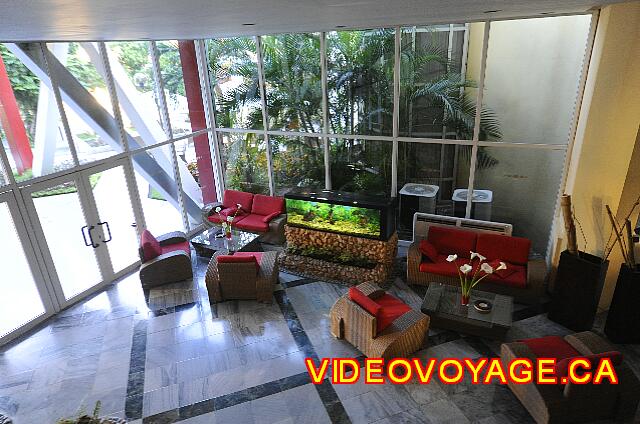 Cuba Santiago de Cuba Melia Santiago de Cuba The output of the inner courtyard with an aquarium.