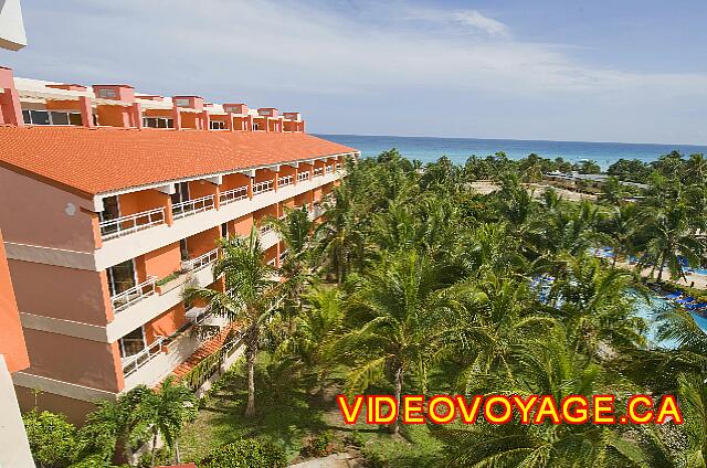 Cuba Varadero Barcelo Arenas Blancas A partial view of the ocean from the top floor.