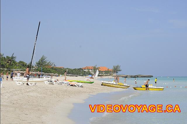 Cuba Varadero ROC Arenas Doradas L'extrémité ouest de la plage, une pointe rocheuse  dans l'océan à l'hôtel Oasis Varadero 1920.