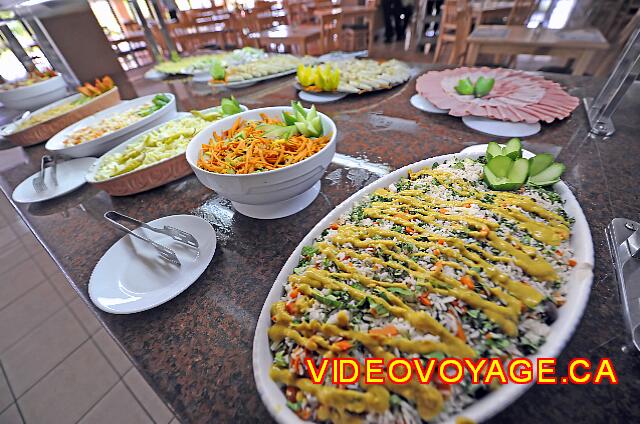 Cuba Varadero ROC Arenas Doradas Prepared salads from the other side of the island buffet.