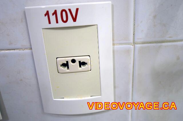 cuba Varadero ROC Barlovento The socket in the bathroom, a universal outlet.