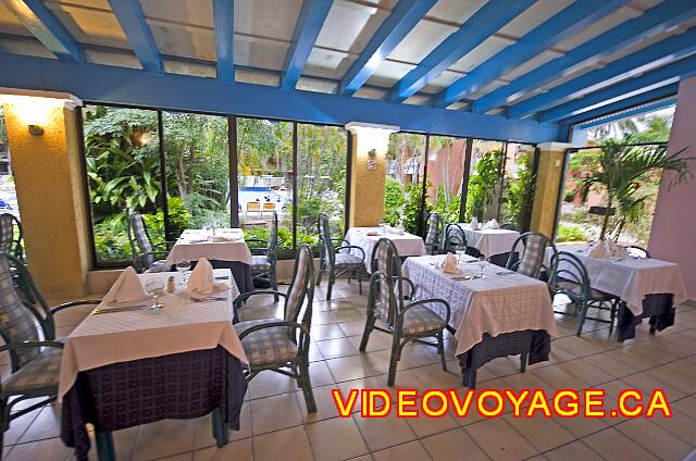 cuba Varadero ROC Barlovento The tables on the edge of the window.