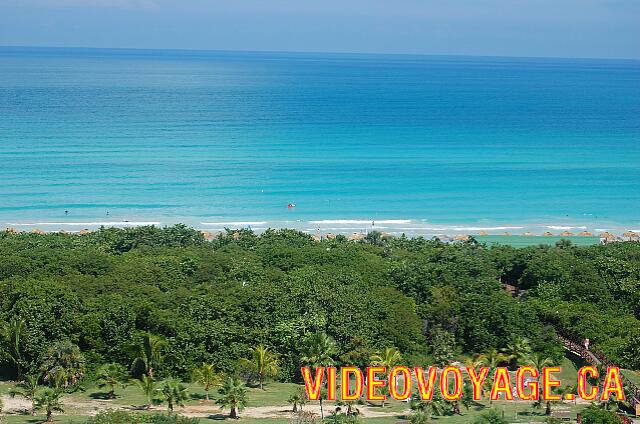 Cuba Varadero blau Varadero Une vue de la plage à partir du balcon d'une chambre de l'hôtel...