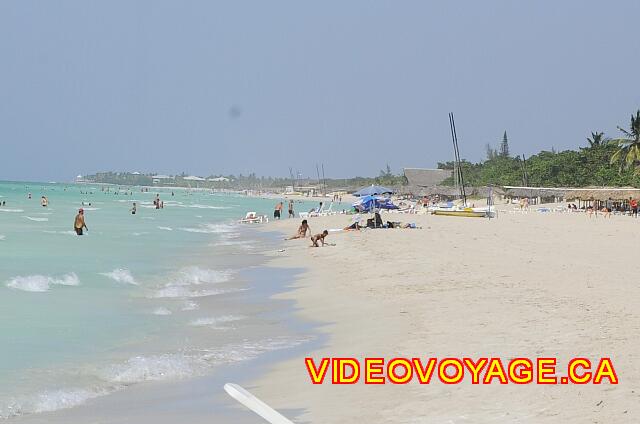 Cuba Varadero Brisas del Caribe The beach temporarily ends with the Paradisus Varadero.